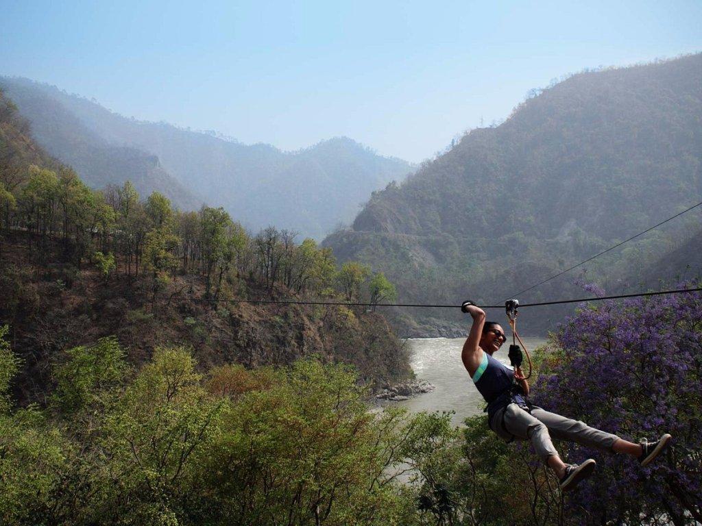 Flying Fox Adventure Activity in Rishikesh - Shri Hari Travel